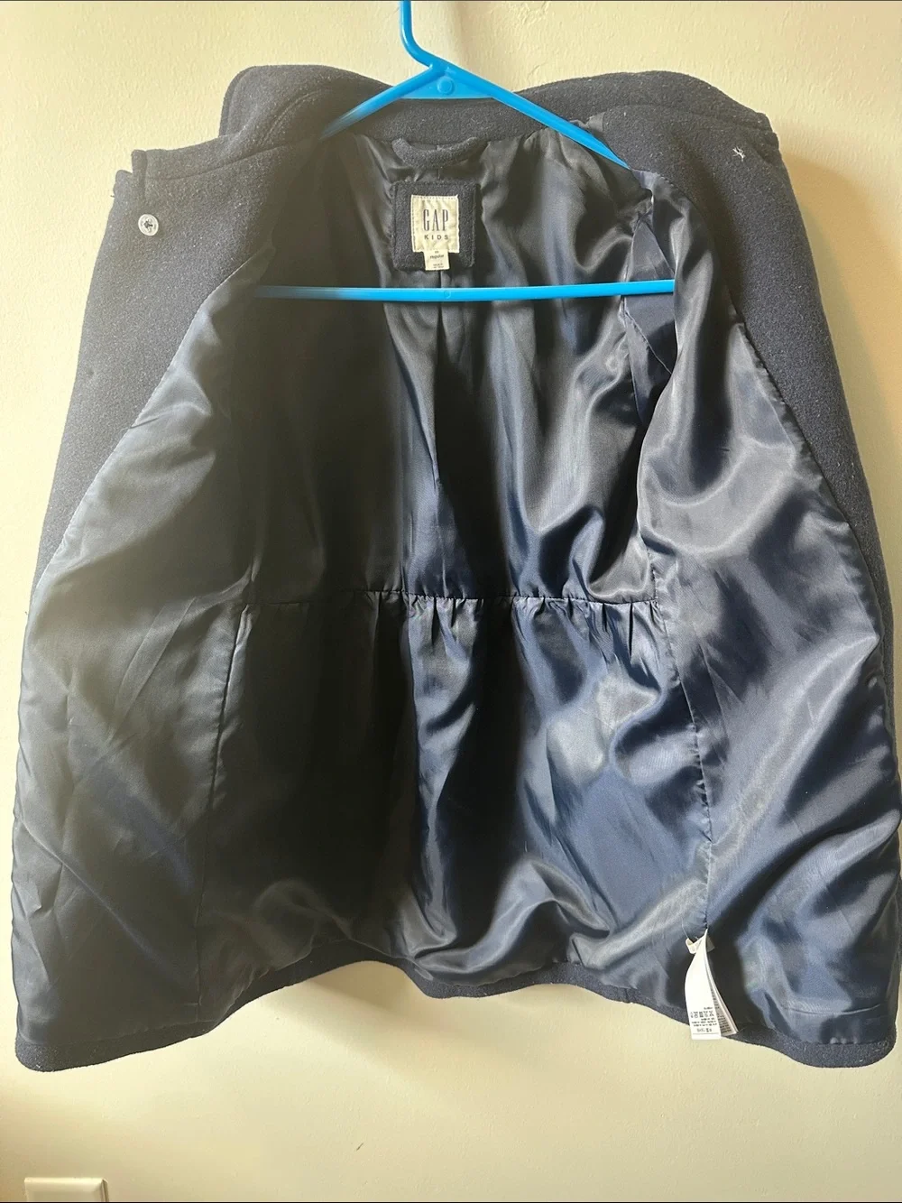 GAP Kids Dark Navy Double-Breasted Peacoat